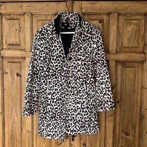H&M leopard coat - read description for size!